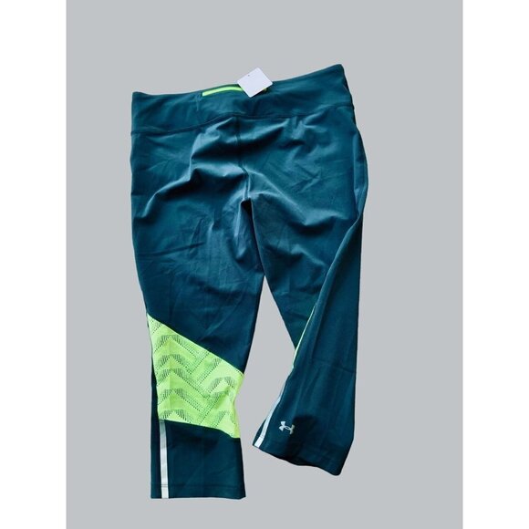 UNDER ARMOUR LADIES HEATGEAR VENT COMPRESSION ATHLETIC RUNNING PANTS NEW LARGE - Picture 2 of 5